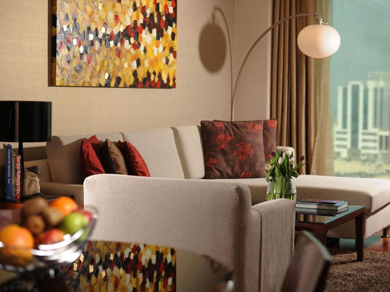 Fraser Suites Seef Bahrain Manama Exterior foto A living room